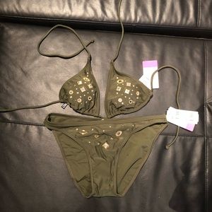 Xoxo Army green bikini
